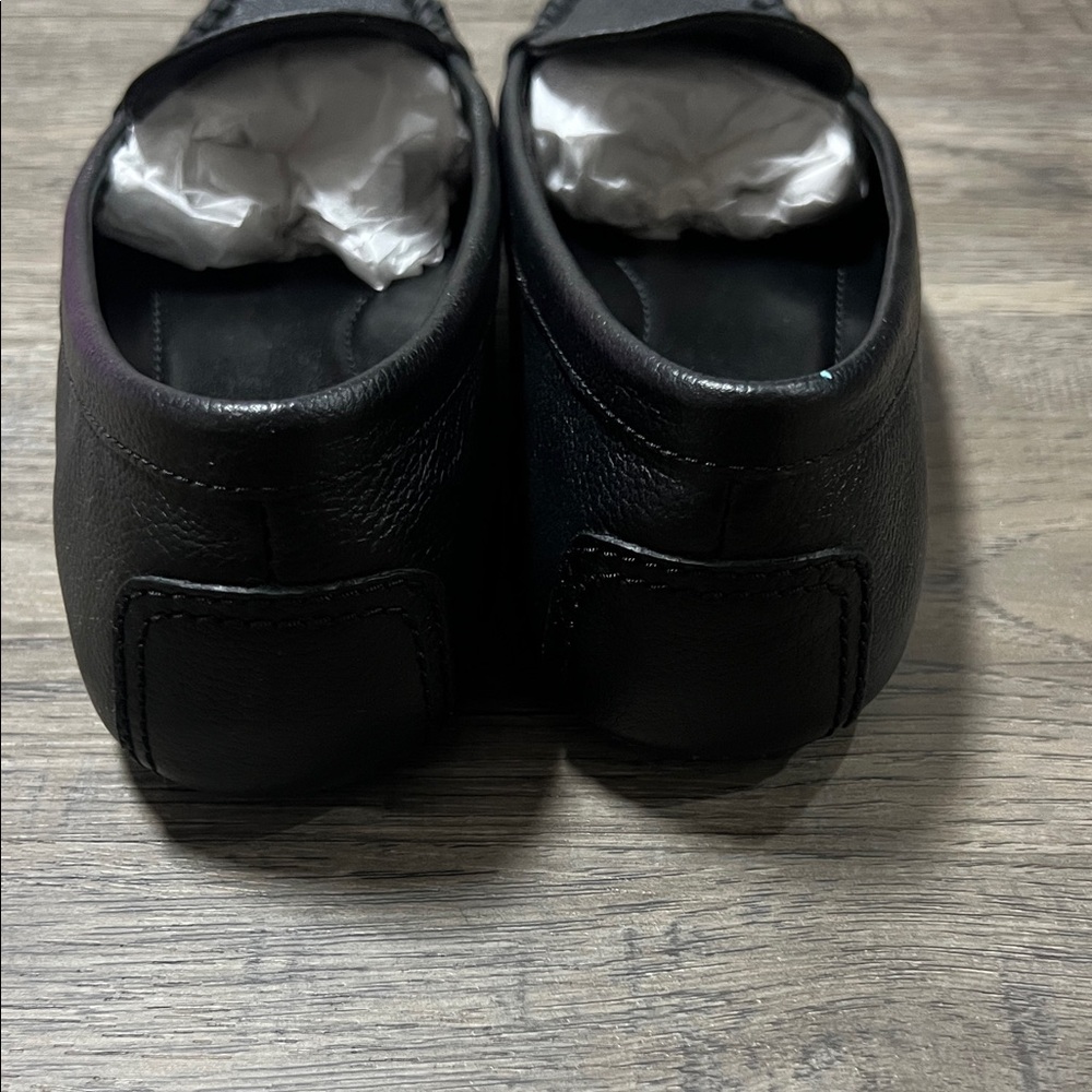 Michael Kors Black Leather Moccasins - Picture 4 of 5